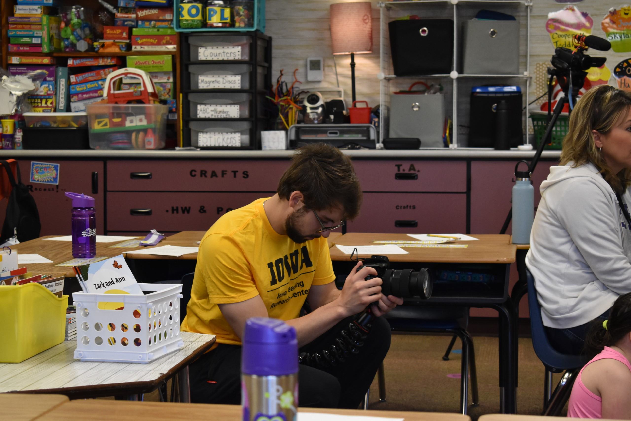 IRRC Web & Creative Media Assistant captures a classroom reading lesson