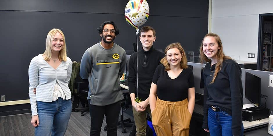 Group photo of IRRC undergraduate student staff