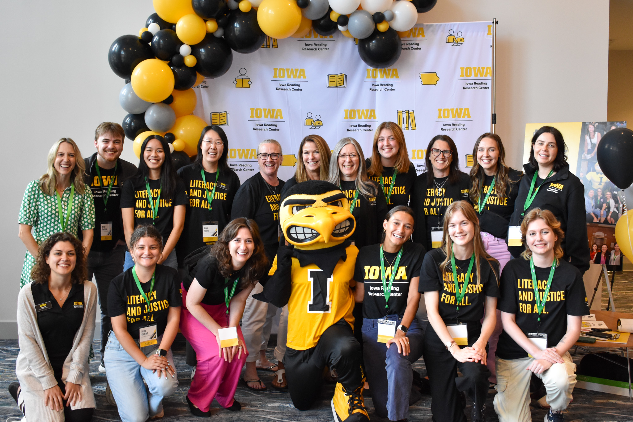 IRRC Staff pose with Herky